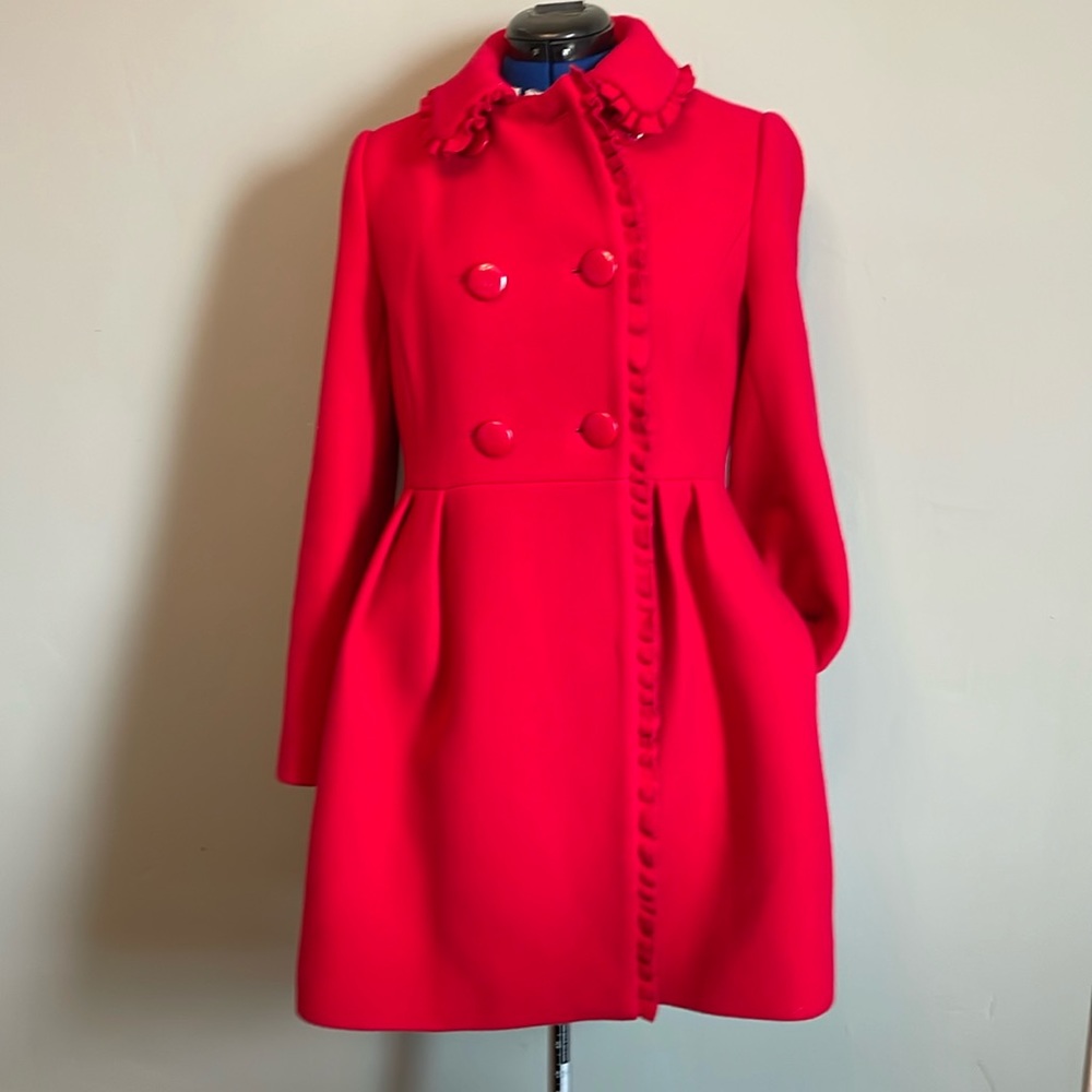 Kate Spade red coat size 4